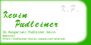 kevin pudleiner business card